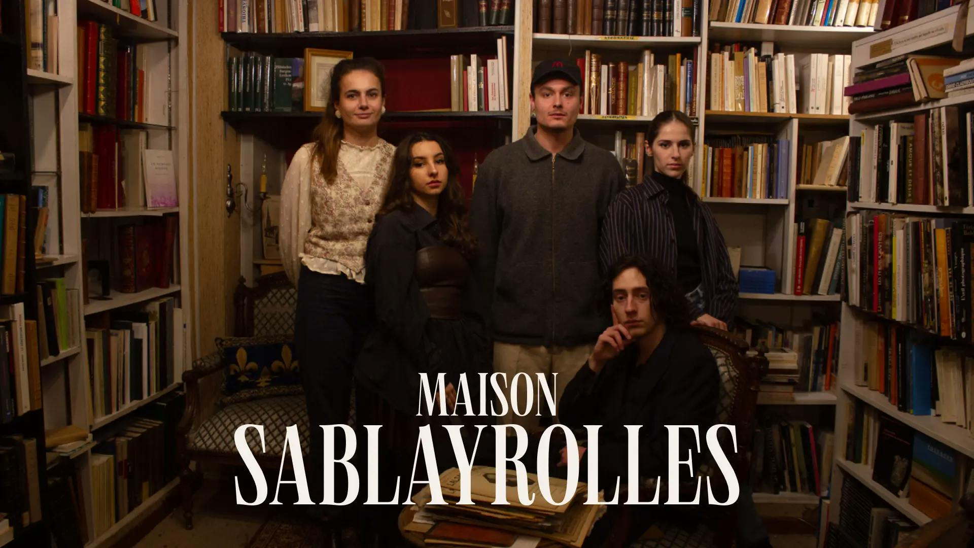 Maison Sablayrolles logo with a photo of the members of the collective